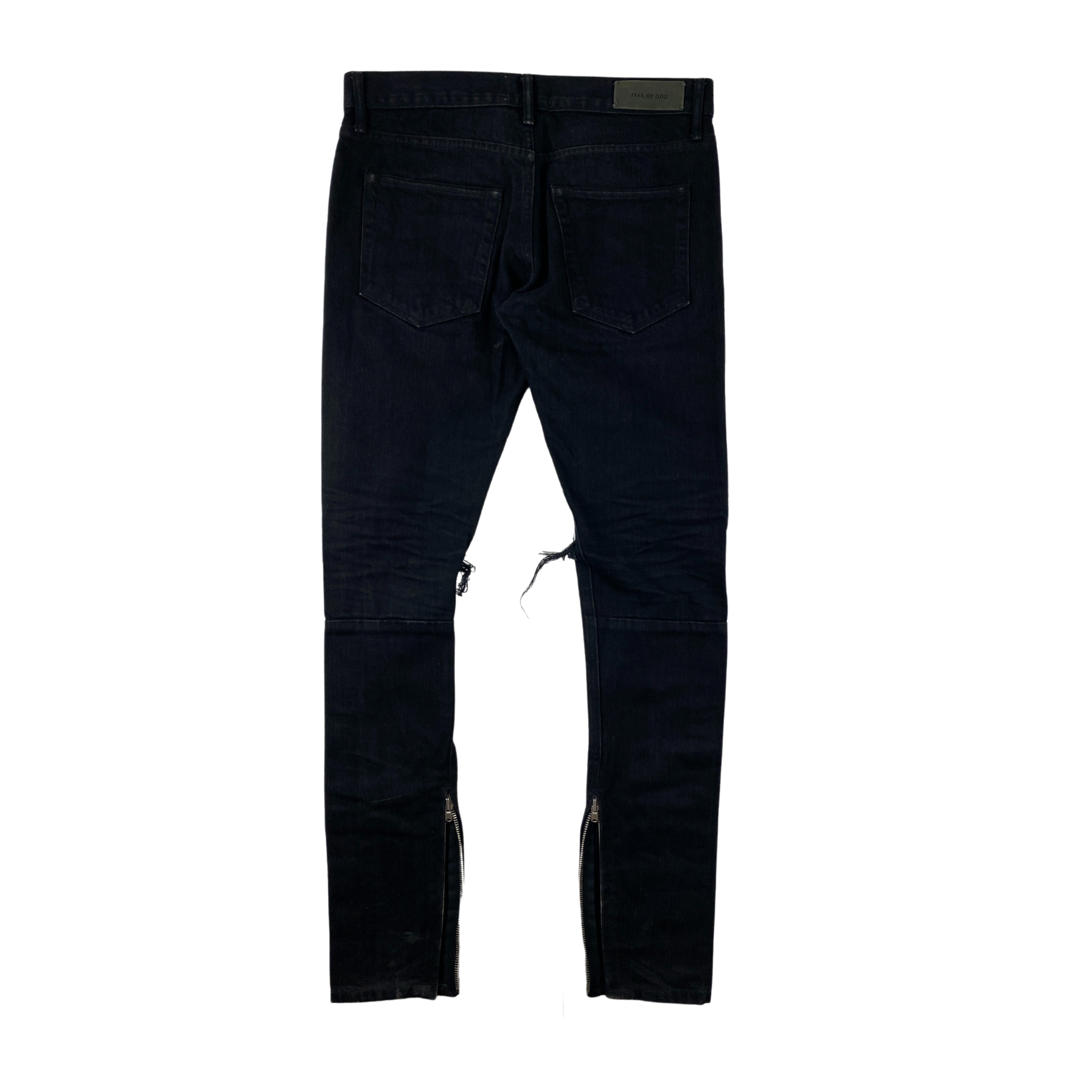 FEAR OF GOD Fourth Collection パンツ MARKED EU: Fear of God Black Fourth Collection Knee Ripped Jeans